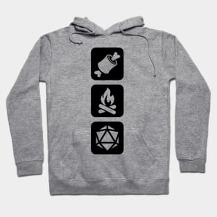 DnD Design Eat Sleep Roll D20 Hoodie